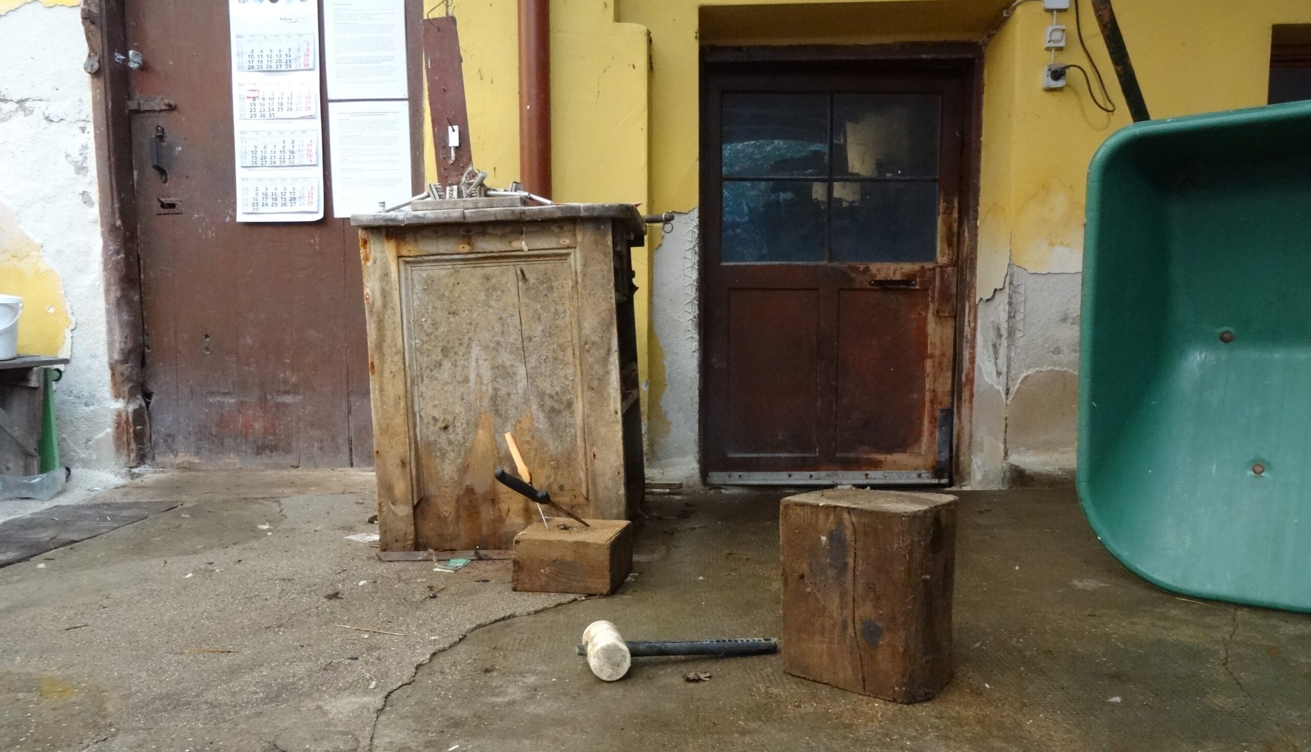 Fell nach dem waschen aus dem Fass nehmen | Arbeitsablauf fleischen